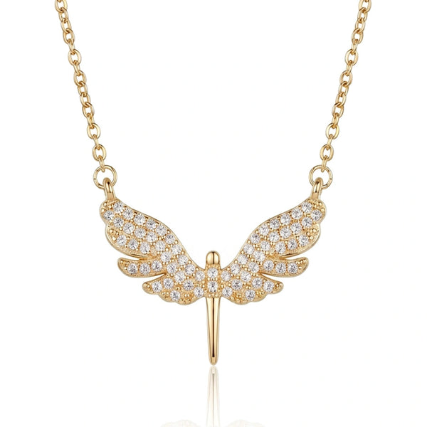 COLLIER AILES ÉLEGANT DORÉ