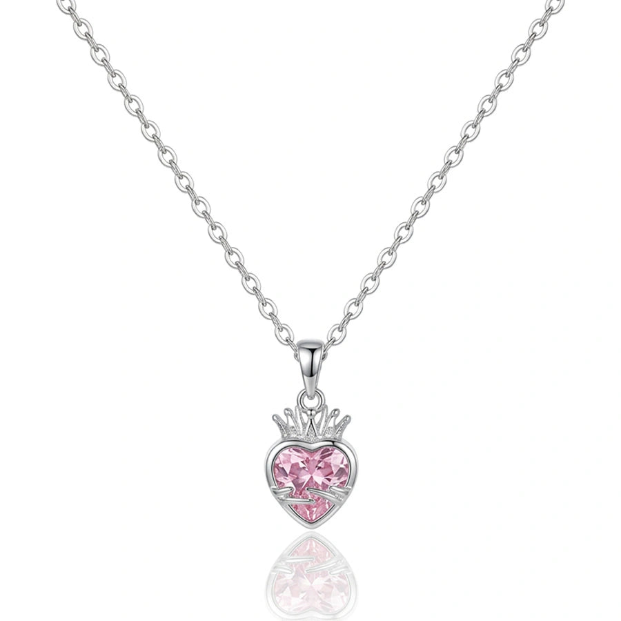 COLLIER CŒUR ROYAL ARGENTÉ