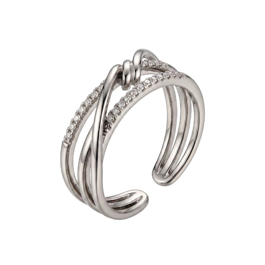 BAGUE OUVERTE TORSADÉ