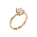 BAGUE SERTIE OVALES