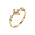 BAGUE VINTAGE DES ÉTOILES