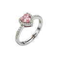 BAGUE CŒUR PRÉCIEUX ROSE
