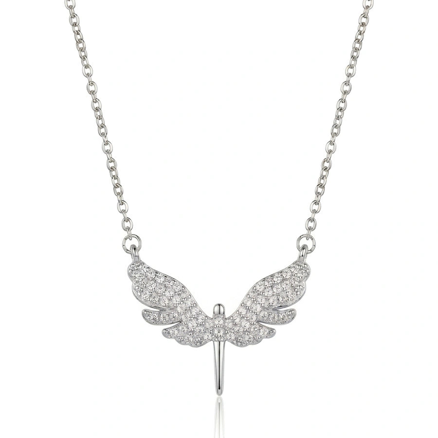 COLLIER AILES ÉLEGANT ARGENTÉ