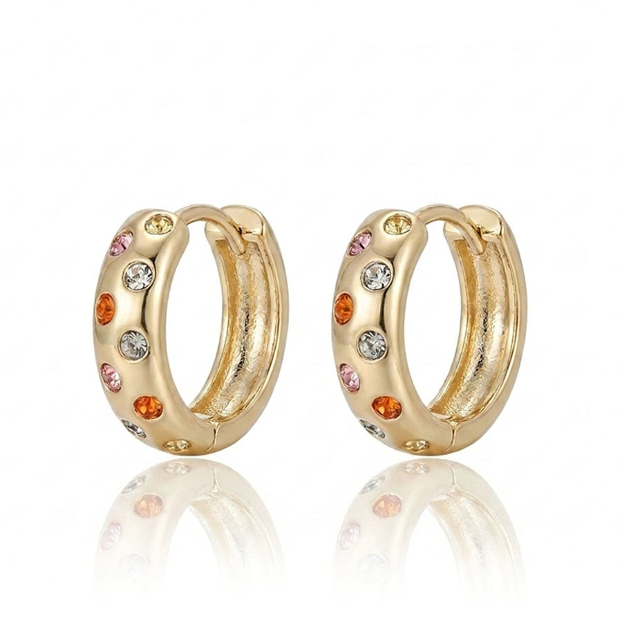 BOUCLES D OREILLES CRYSTAL DORÉ