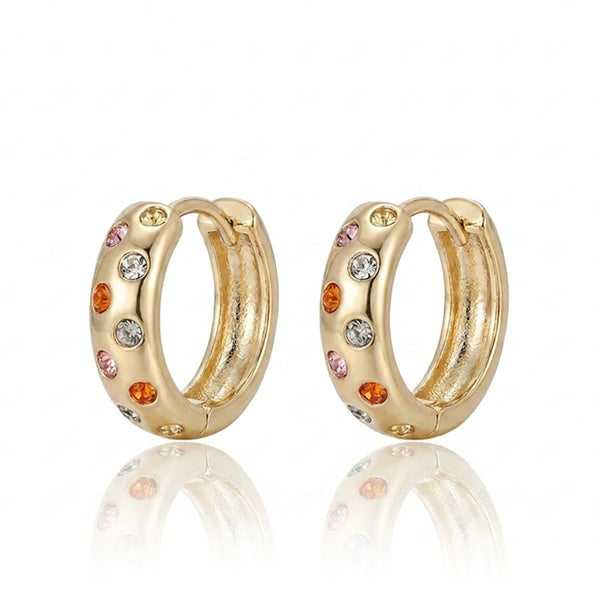 BOUCLES D OREILLES CRYSTAL DORÉ