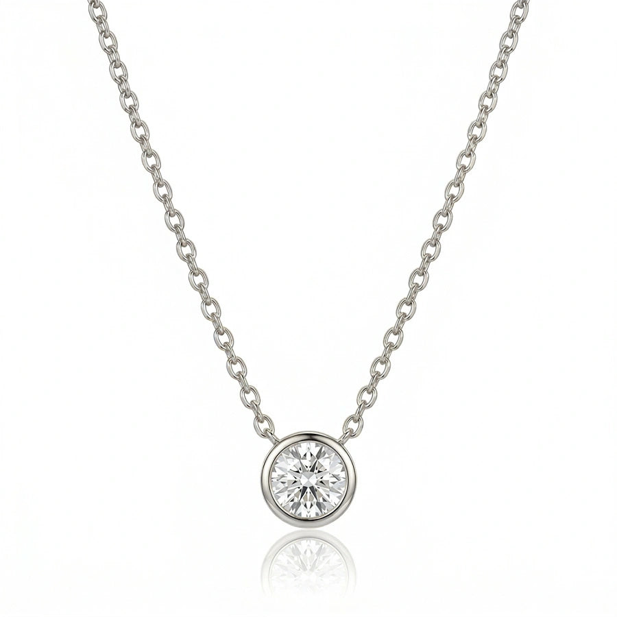 COLLIER PENDENTIF CLAVICULE ARGENTÉ