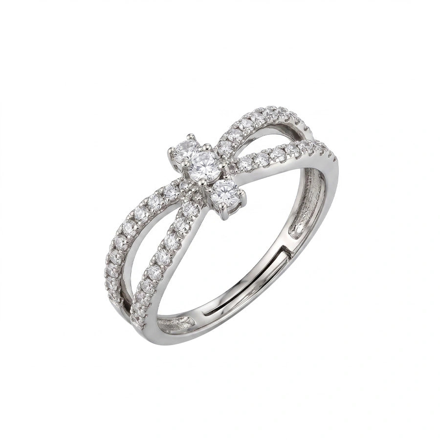 BAGUE CROISEMENT DIAMANT