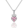 COLLIER CŒUR ROYAL ARGENTÉ