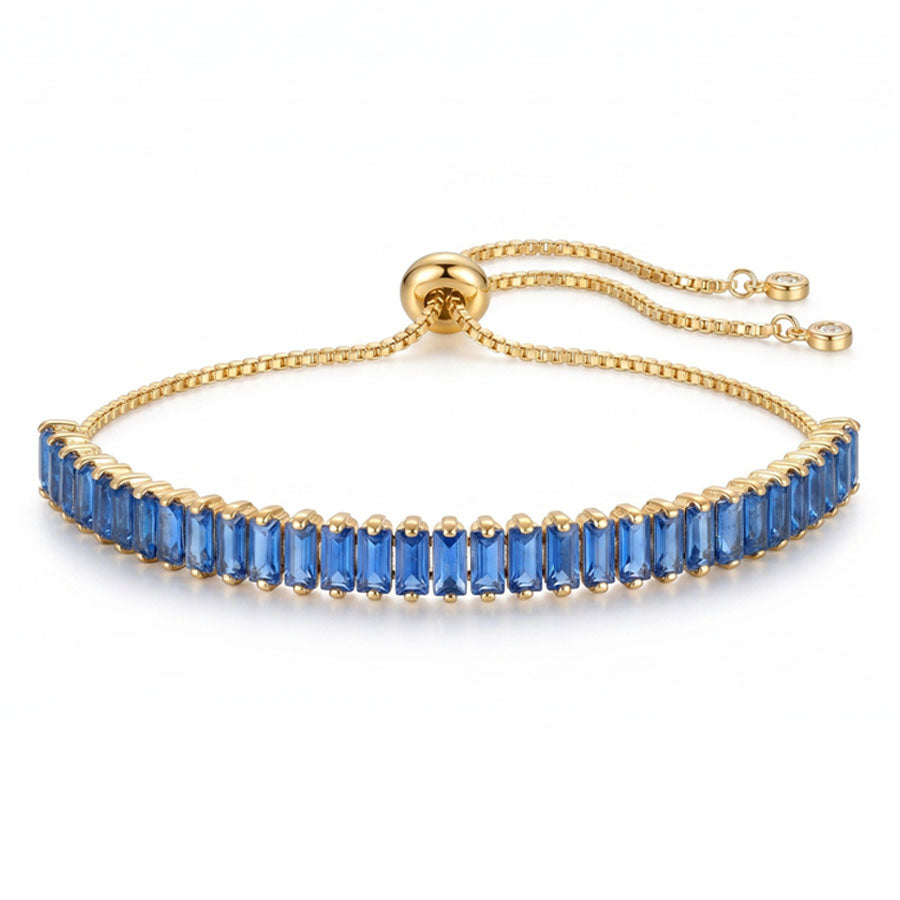 GOURMETTE SAPHIR ÉLÉGANT BLEU DORÉ