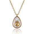 COLLIER EN FORME D'AVOCAT DORÉ