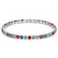 BRACELET ARC EN CIEL ARGENTÉ