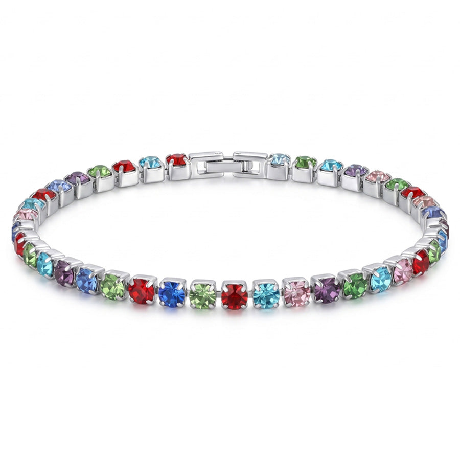 BRACELET ARC EN CIEL ARGENTÉ