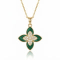 COLLIER FLEUR TRÈFLE DORÉ