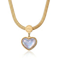 COLLIER COQUILLAGE COEUR DORÉ