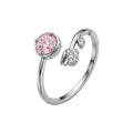 BAGUE FLEUR ROSE