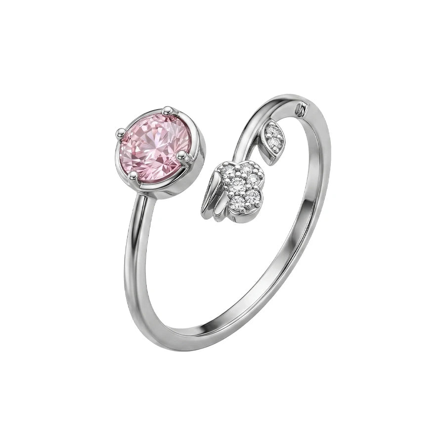 BAGUE FLEUR ROSE