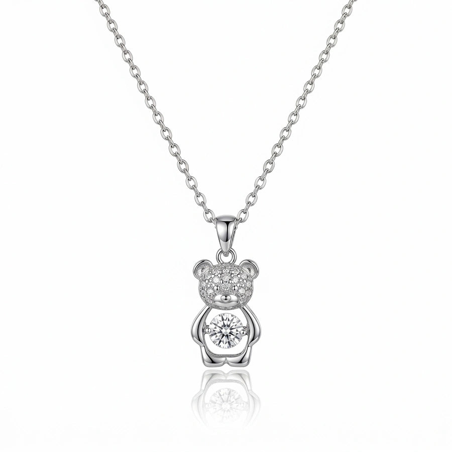 COLLIER OURS MIGNON ARGENTÉ