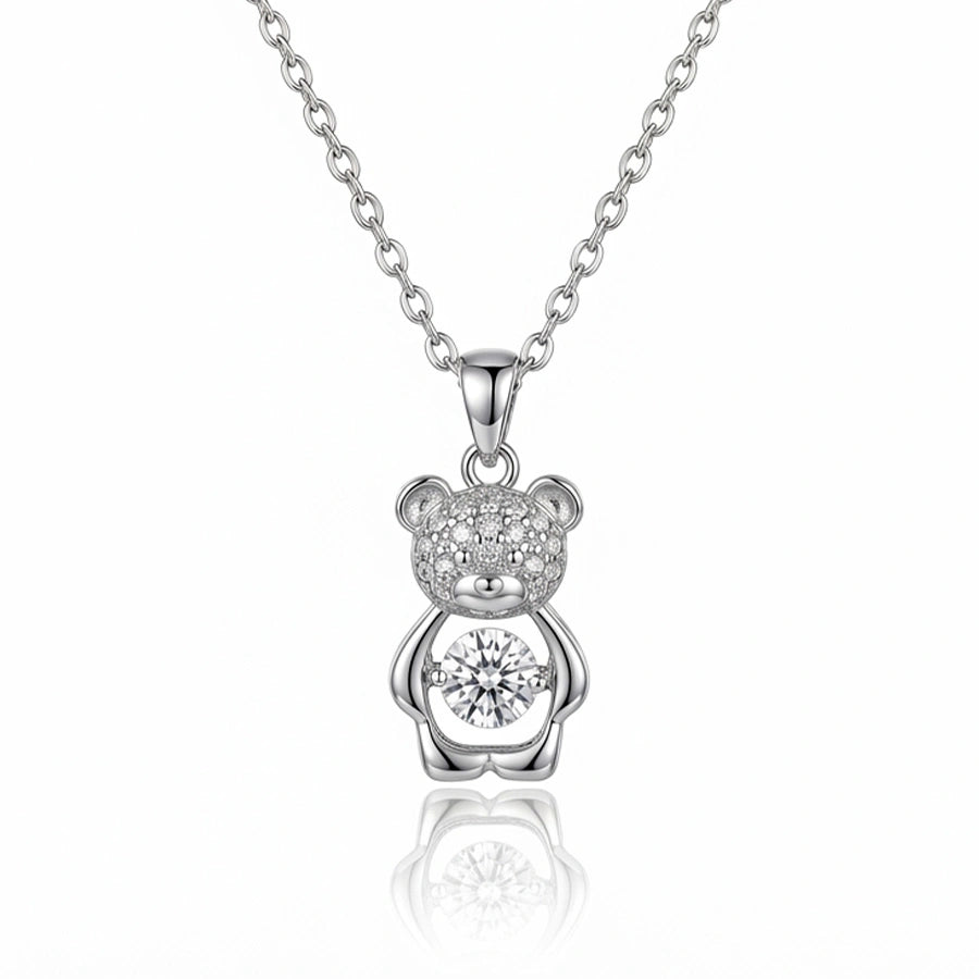 COLLIER OURS MIGNON ARGENTÉ