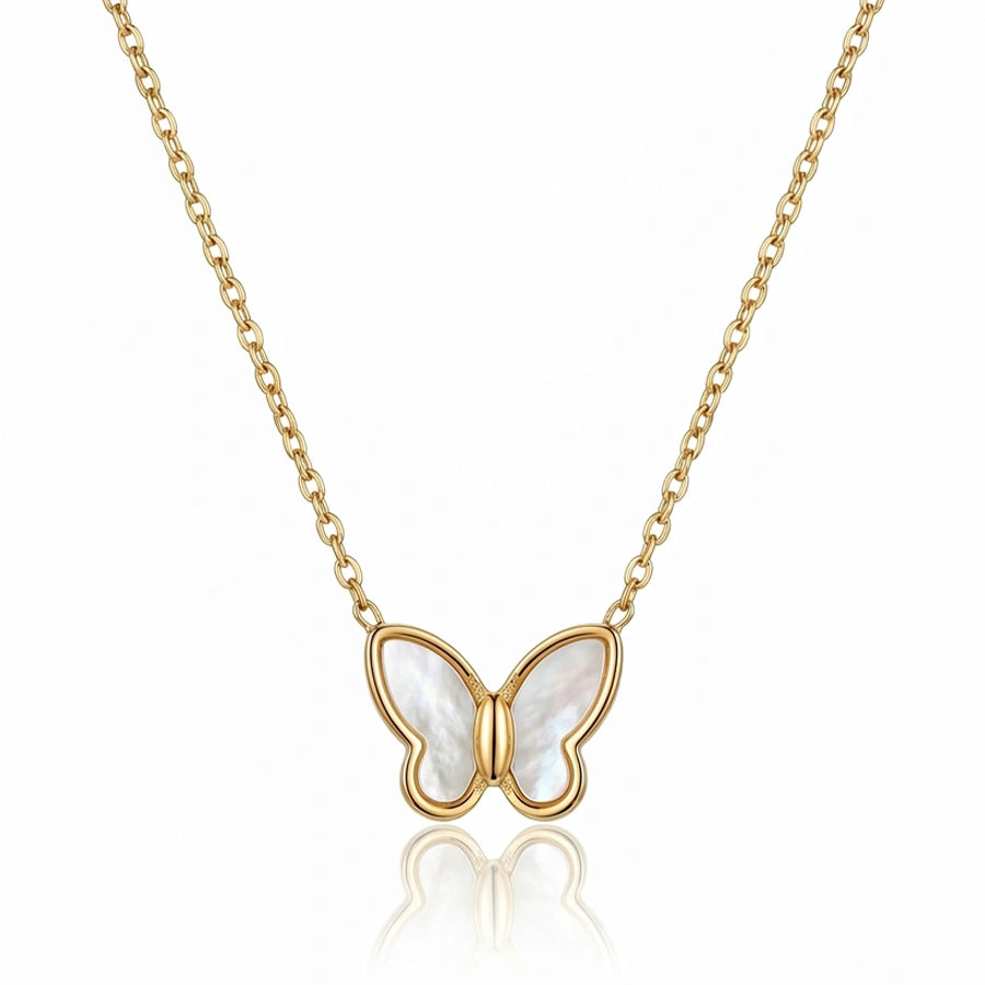 COLLIER PAPILLON DOUX DORÉ