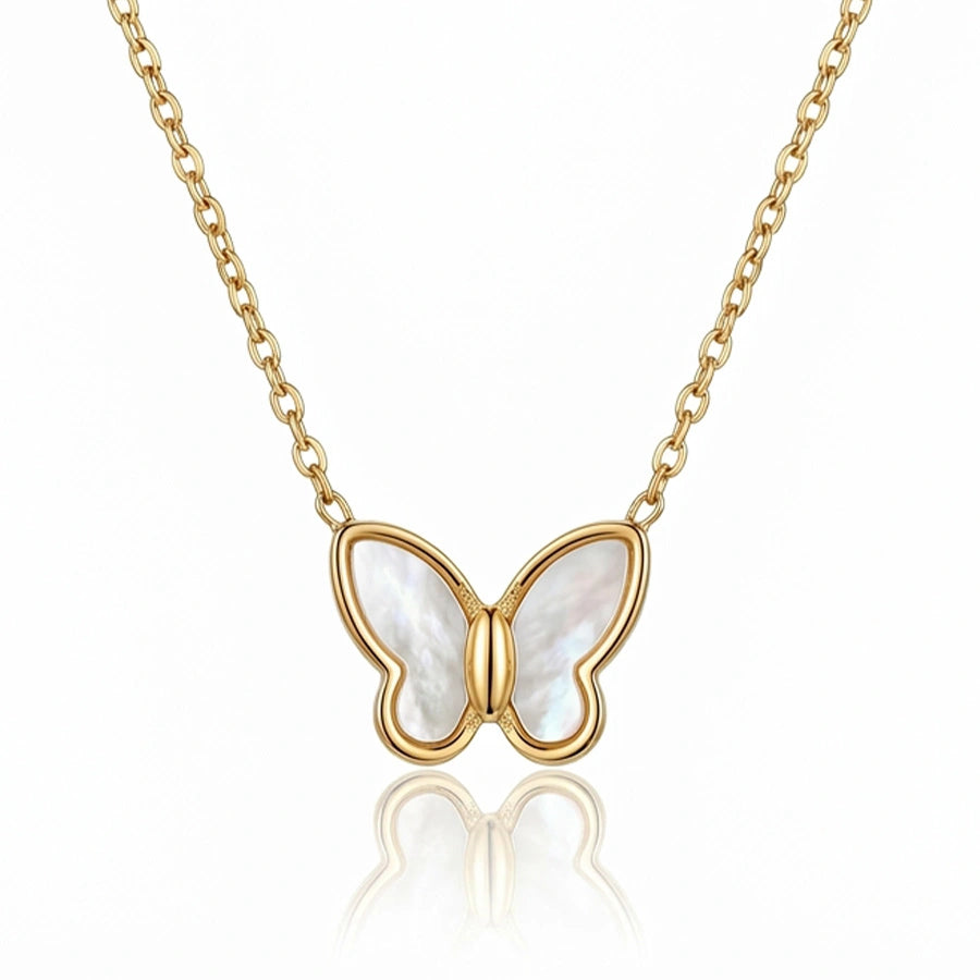 COLLIER PAPILLON DOUX DORÉ
