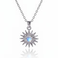 COLLIER TOURNESOL ARGENTÉ