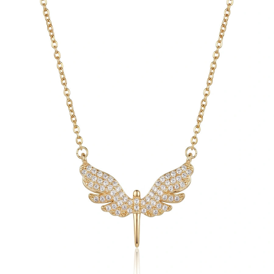 COLLIER AILES ÉLEGANT DORÉ