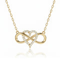 COLLIER CŒUR INFINI DORÉ