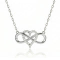 COLLIER CŒUR INFINI ARGENTÉ