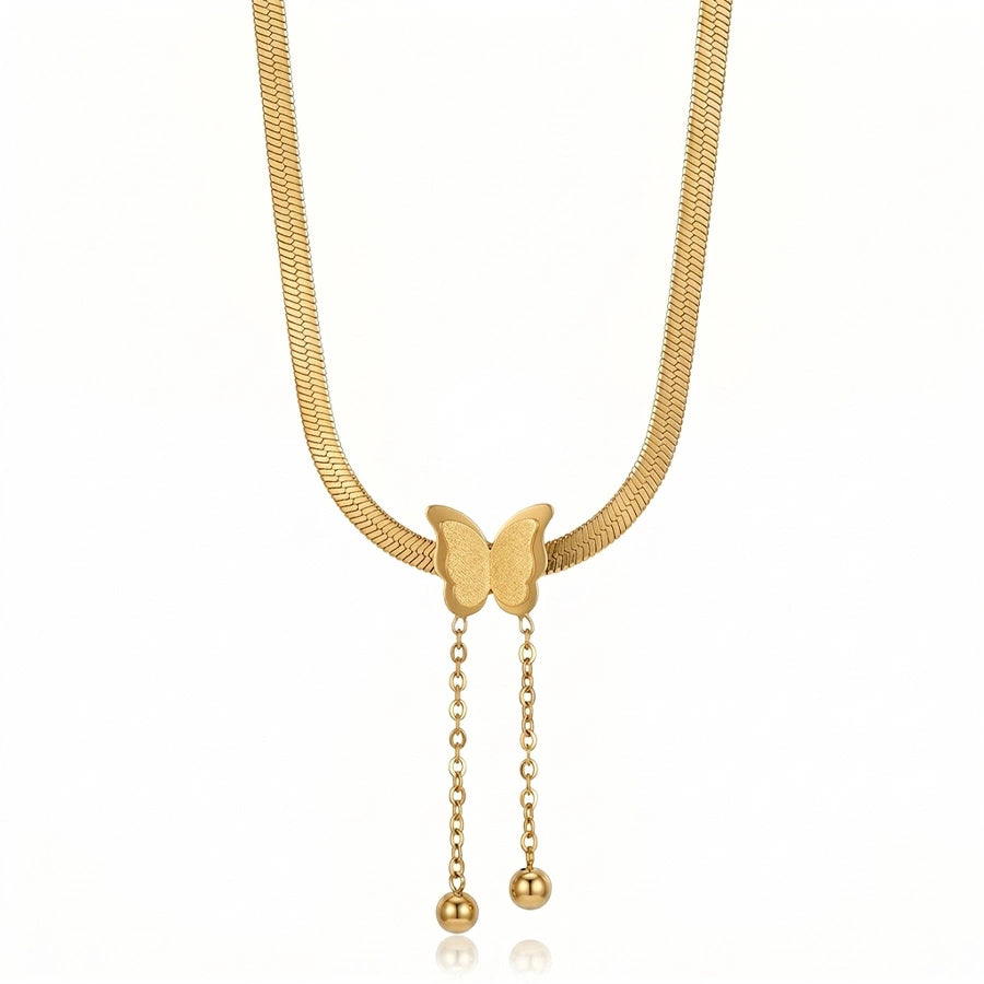 COLLIER PAPILLONE DORÉ