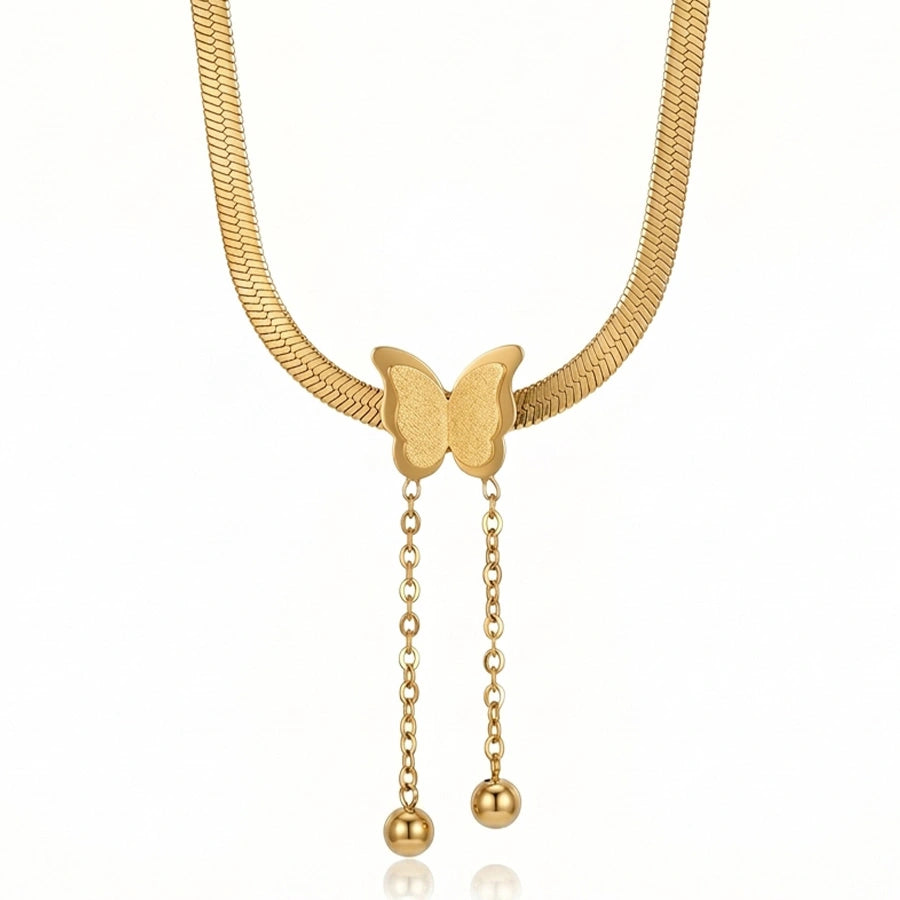 COLLIER PAPILLONE DORÉ