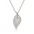 COLLIER DE FEUILLES COUPPÉES ARGENTÉ