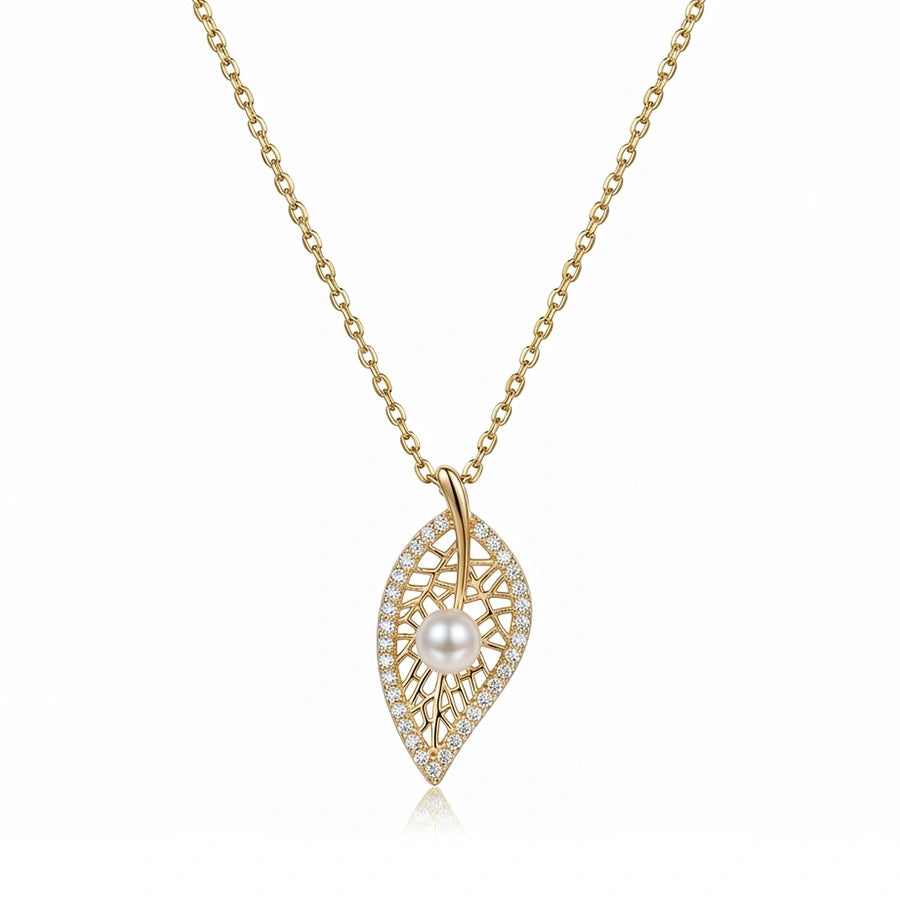 COLLIER DE FEUILLES COUPPÉES DORÉ