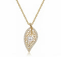 COLLIER DE FEUILLES COUPPÉES DORÉ