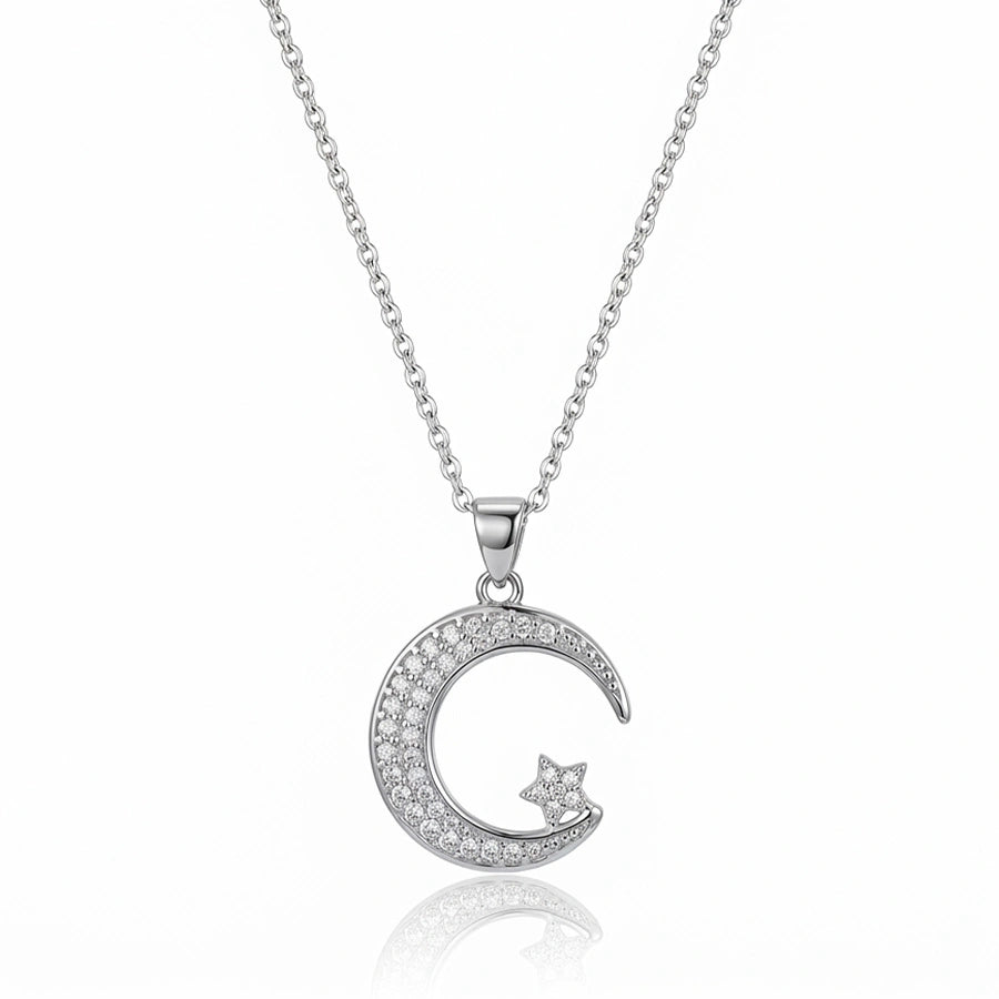 COLLIER CÉLESTE ARGENTÉ