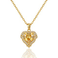 COLLIER PERLE DU CŒUR DORÉ