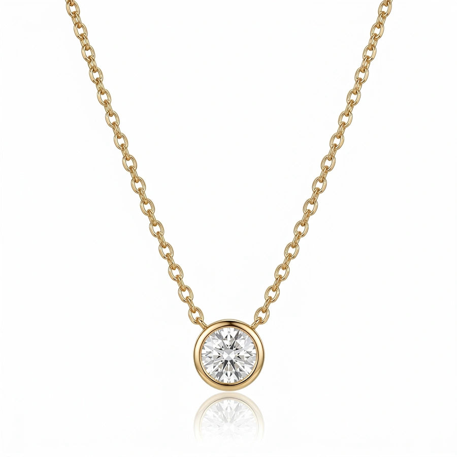COLLIER PENDENTIF CLAVICULE DORÉ