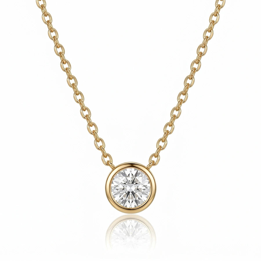 COLLIER PENDENTIF CLAVICULE DORÉ