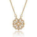 COLLIER COEUR TRÉFLE MAGÉTIQUE DORÉ