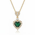 COLLIER CŒUR BRILLANT DORÉ