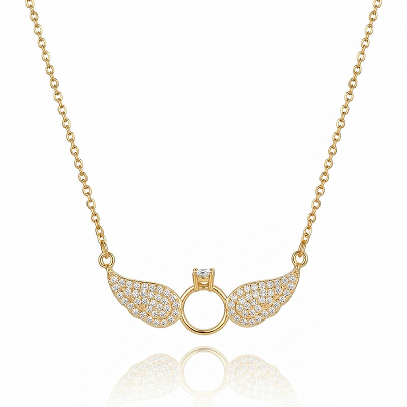 COLLIER AILES DIVINES DORÉ