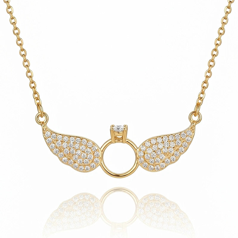 COLLIER AILES DIVINES DORÉ